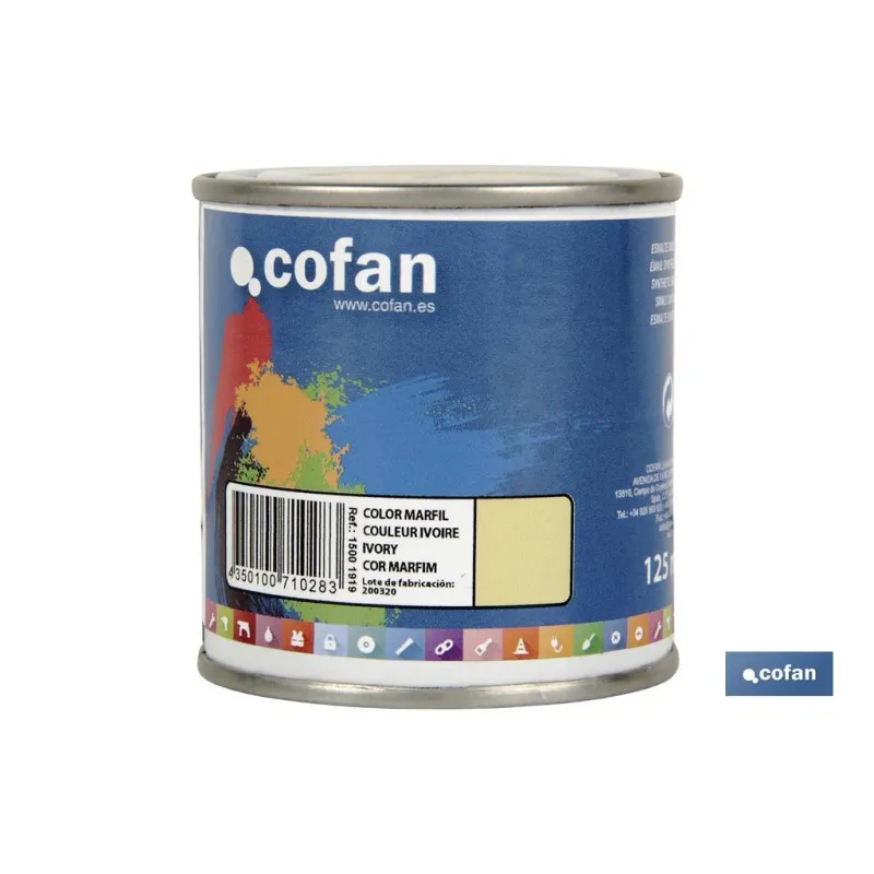 ESMALTE SINTÉTICO (125 ML) COLOR MARFIL