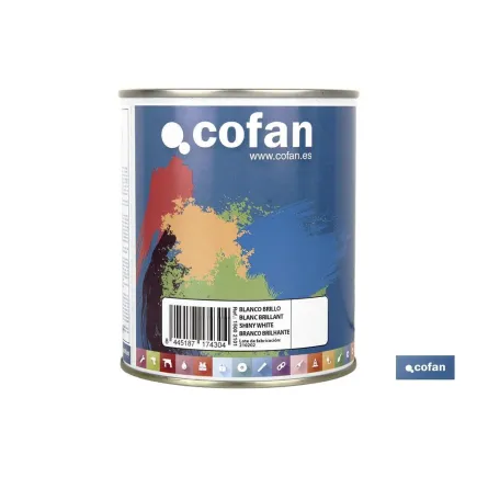 ESMALTE SINTÉTICO (750 ML) BLANCO BRILLO