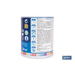 ESMALTE LACA AL AGUA BLANCO 750 ML SATINADO