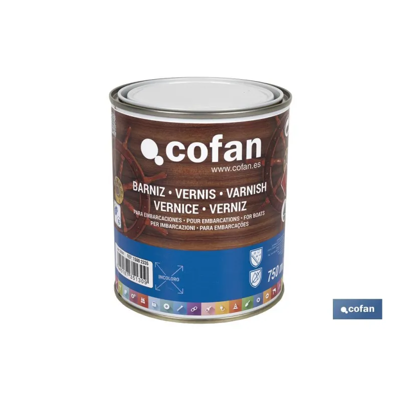 BARNIZ PARA EMBARCACIONES INCOLORO 750 ML