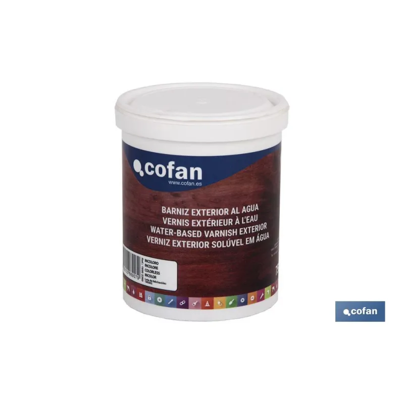 BARNIZ EXTERIOR AL AGUA (750 ML)