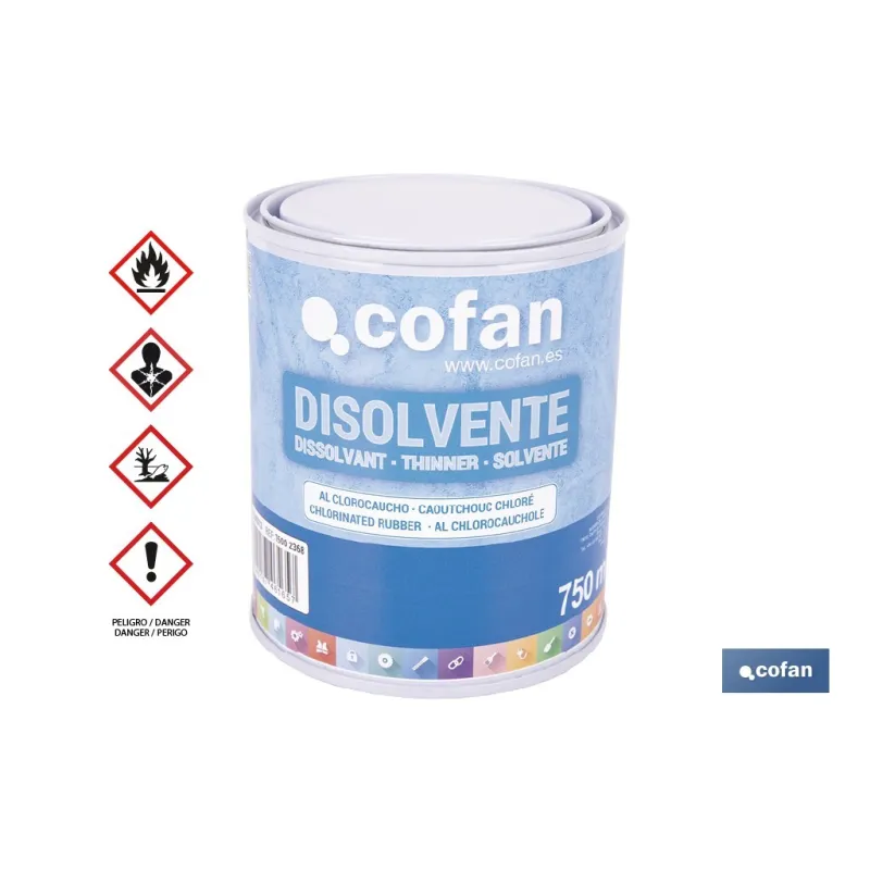 DISOLVENTE CLOROCAUCHO 750 ML