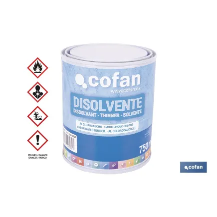 DISOLVENTE CLOROCAUCHO 750 ML