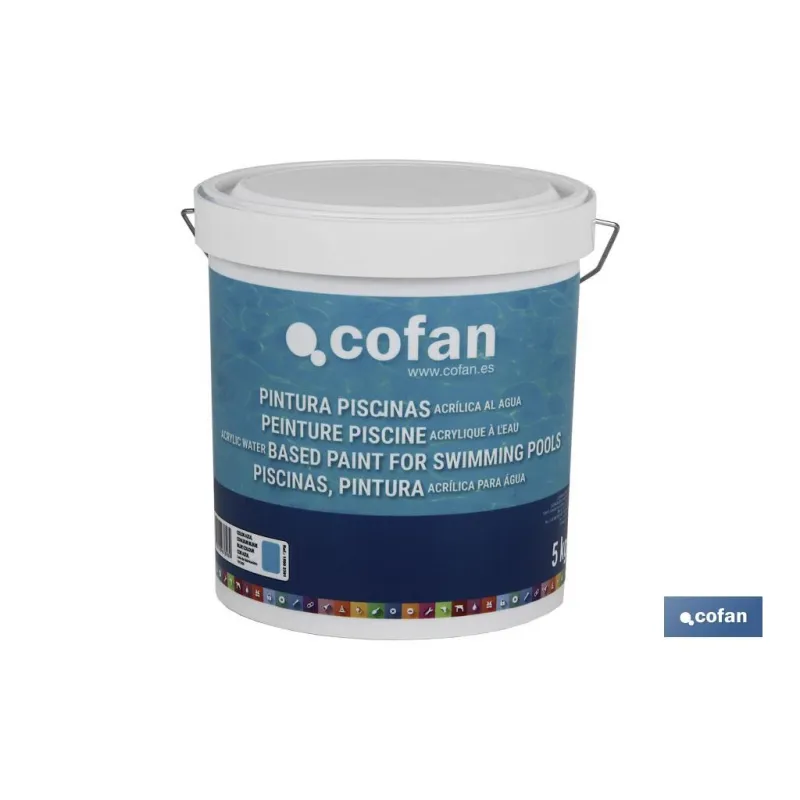 PINTURA PISCINAS ACRILICA AL AGUA (AZUL 5 KG)