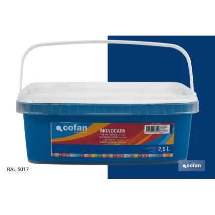 PINTURA PLÁSTICA MONOCAPA Azul Marino (2,5 LT)