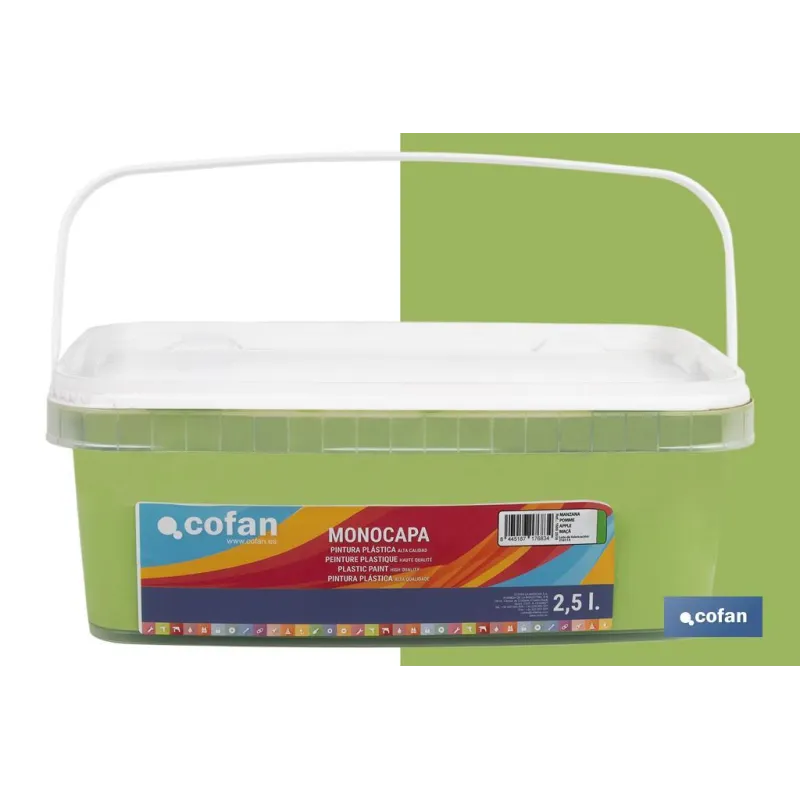 PINTURA PLÁSTICA MONOCAPA Manzana (2,5 LT)