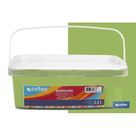 PINTURA PLÁSTICA MONOCAPA Manzana (2,5 LT)