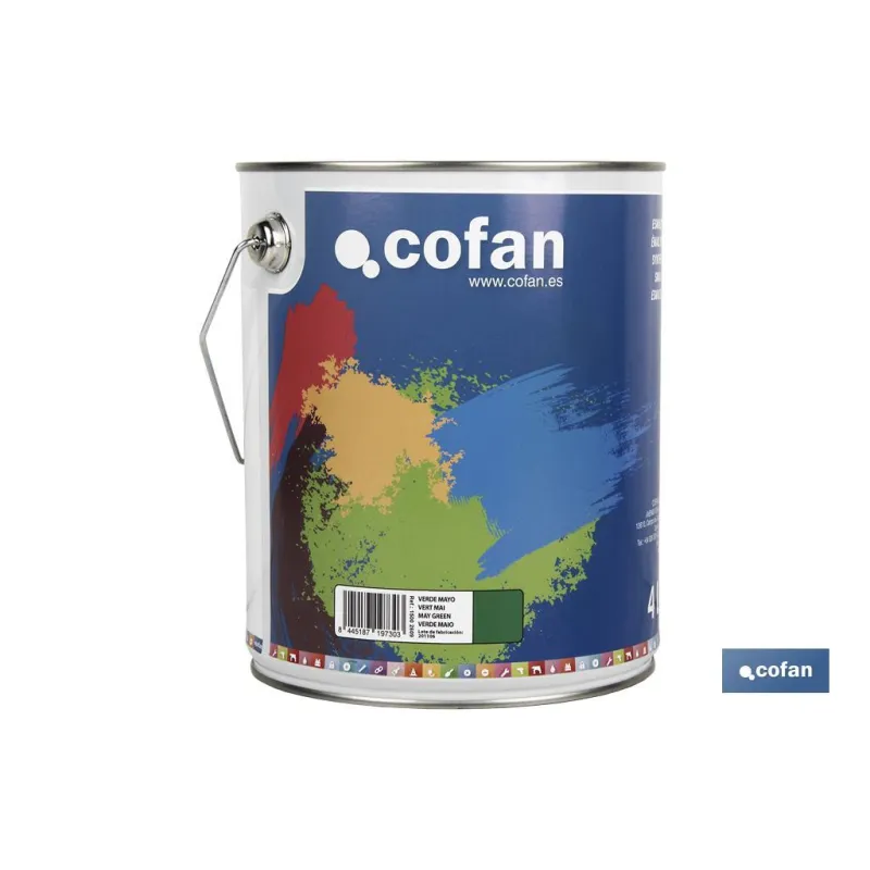 ESMALTE SINTÉTICO (4 L) VERDE MAYO