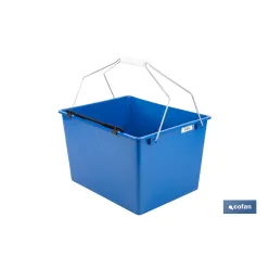 CUBETA 16 L. AZUL CON REJILLA 2 ASAS