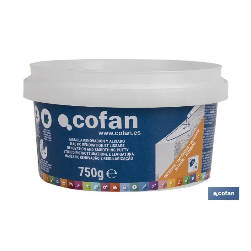 MASILLA RENOVACIÓN Y ALISADO PARA INTERIOR 750 G
