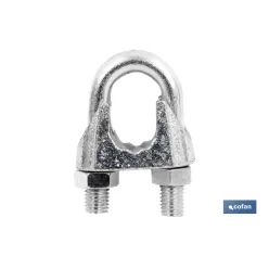 SUJETACABLES DIN-741 ZINCADO M-14 Venta unitaria