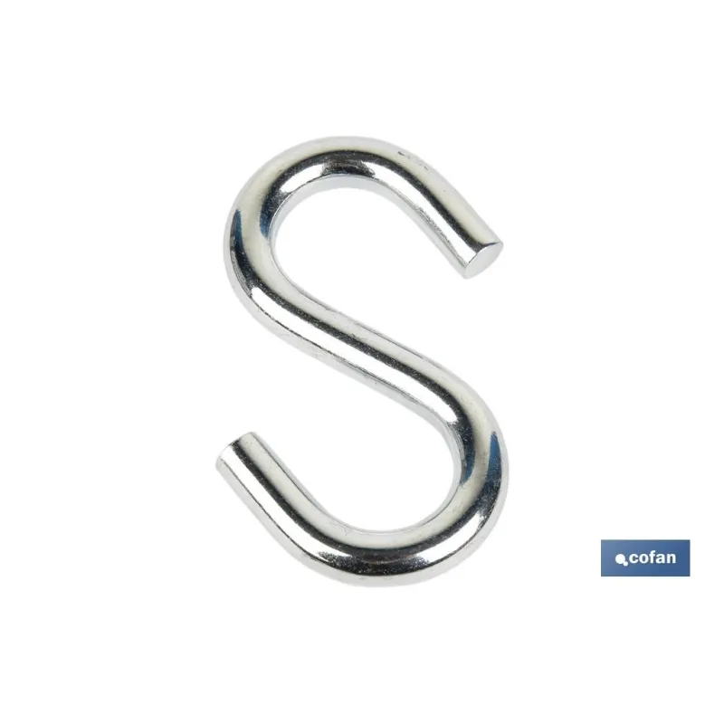 GANCHO EN "S" ZINCADO M-5 Venta unitaria