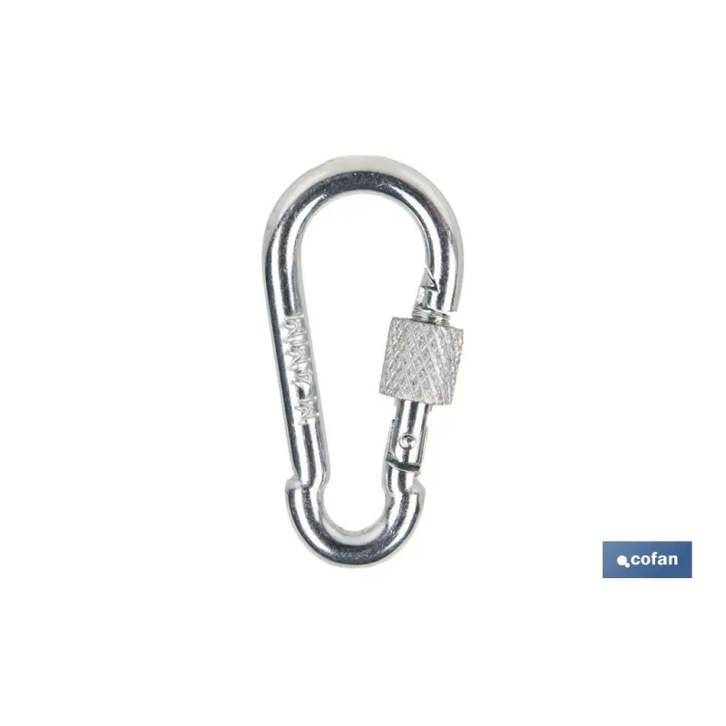 MOSQUETON CON SEGURO M-7X70 Venta unitaria