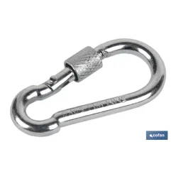 MOSQUETON CON SEGURO M-8X80 Venta unitaria