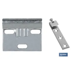 SET COLGADOR DE ARMARIO ZINCADO 60 MM