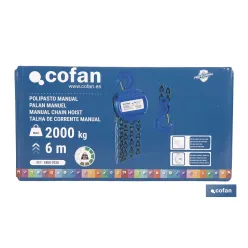 POLIPASTO MANUAL 2,0 T ELEVACIÓN 6 M