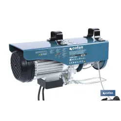 POLIPASTO ELÉCTRICO 1020 W 250/500 KG ELEVACIÓN 10/20 M