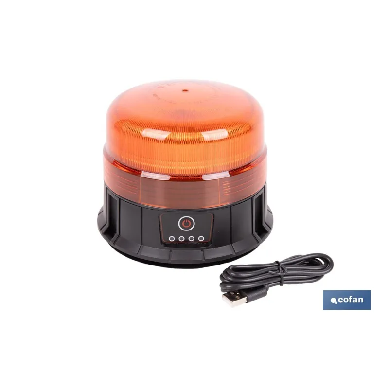 LUZ GIRATORIA 39 LED SMD IMÁN RECARGABLE