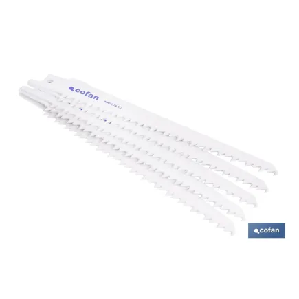 HOJA DE SIERRA DE SABLE (5PCS) HCS 130X6  -  MADERA