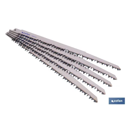 HOJA DE SIERRA DE SABLE (5PCS) HCS 220X4-5  -  MADERA