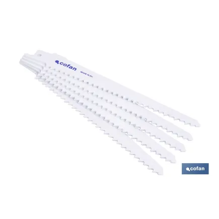 HOJA DE SIERRA DE SABLE (5PCS) BIMETAL 130X6  -  MADERA