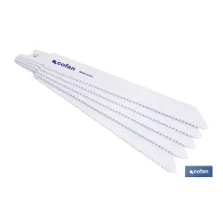 HOJA DE SIERRA DE SABLE (5PCS) BIMETAL 130X10-14  -  METAL