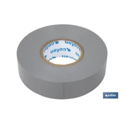 CINTA AISLANTE 180 Micras GRIS 19mmX20 Metros