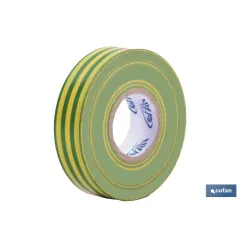 CINTA AISLANTE 180 Micras TOMA TIERRA 19mmX20 Metros venta unitaria