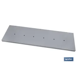 CONJUNTO BANDEJA BLANCA 1000X300MM CON 6 ORIFICIOS DE 9 MM