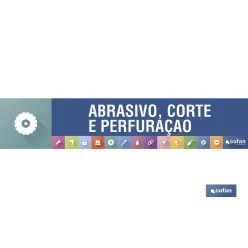 SEÑALETICA IMANTADA PORTUGUES PARA EXPOSITOR 975 x 200 mm - ABRASIVO, CORTE E PERFURAÇAO