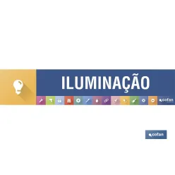 SEÑALETICA IMANTADA PORTUGUES PARA EXPOSITOR 975 x 200 mm - ILUMINAÇÃO