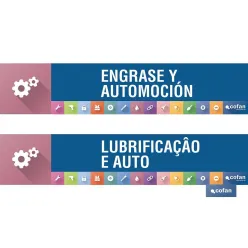 SEÑALETICA IMANTADA PARA EXPOSITOR. 975 x 200 mm – ENGRASE Y AUTOMOCIÓN