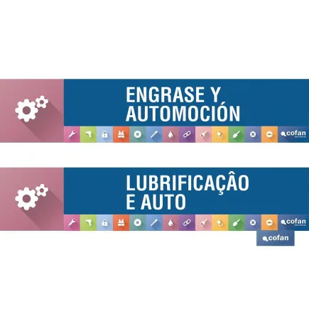 SEÑALETICA IMANTADA PARA EXPOSITOR. 975 x 200 mm – ENGRASE Y AUTOMOCIÓN