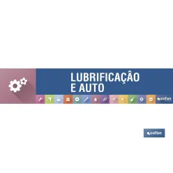SEÑALETICA IMANTADA PORTUGUES PARA EXPOSITOR 975 x 200 mm - LUBRIFICAÇAO E AUTO