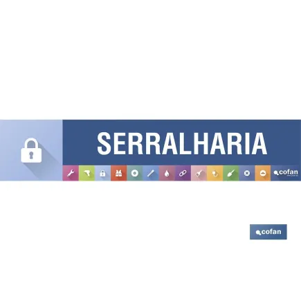 SEÑALETICA IMANTADA PORTUGUES PARA EXPOSITOR 975 x 200 mm - SERRALHARIA