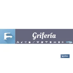 SEÑALETICA IMANTADA PARA EXPOSITOR 975 x 200 mm - GRIFERÍA