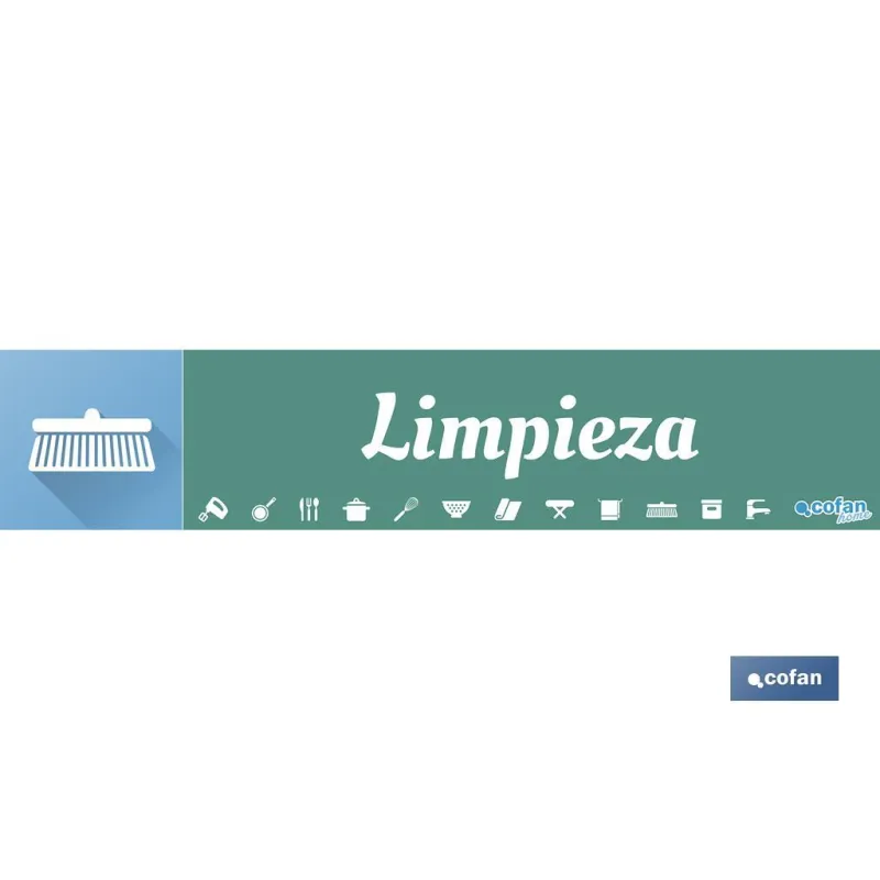 SEÑALETICA IMANTADA PARA EXPOSITOR 975 x 200 mm - LIMPIEZA