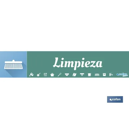 SEÑALETICA IMANTADA PARA EXPOSITOR 975 x 200 mm - LIMPIEZA