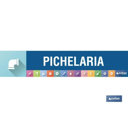 SEÑALETICA IMANTADA PORTUGUES PARA EXPOSITOR 975 x 200 mm - PICHELARIA