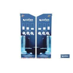 LATERALES PARA EXPOSITOR GONDOLA 400 x 1450 MM (2 PIEZAS)