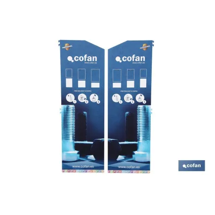 LATERALES PARA EXPOSITOR GONDOLA 400 x 1450 MM (2 PIEZAS)