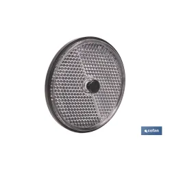 CATADIÓPTRICO REDONDO BLANCO Ø 60 MM CON TORNILLO