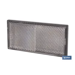 CATADIÓPTRICO RECTANGULAR BLANCO 106 X 50 MM ADHESIVO
