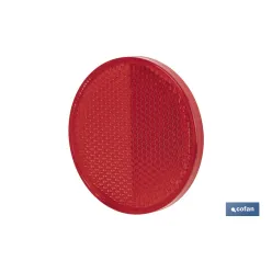 CATADIÓPTRICO REDONDO ROJO Ø 60 MM ADHESIVO