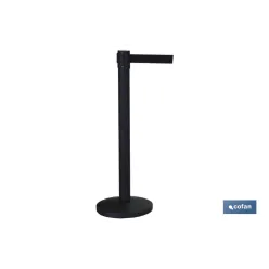 POSTE DE CINTA EXTENSIBLE NEGRA 2100 mm
