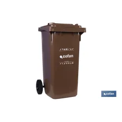 CONTENEDOR 2 RUEDAS 120 LITROS COLOR VERDE