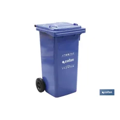 CONTENEDOR 2 RUEDAS 120 LITROS COLOR AZUL