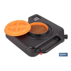 RECOGEDOR DE ACEITE USADO CON TAPA Y FILTRO 14 L