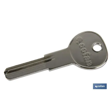 LLAVE EN BRUTO PARA CILINDRO DE SEGURIDAD