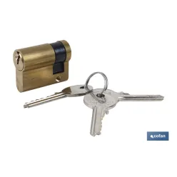 Cilindro Medio 30/10-Leva Larga-Latón